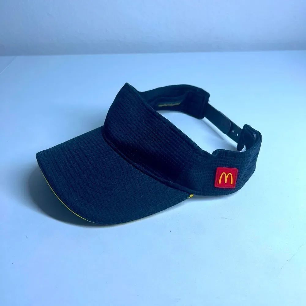 McDonalds Employee Visor Blue Uniform Hat Cap Snapback Apparel Collection